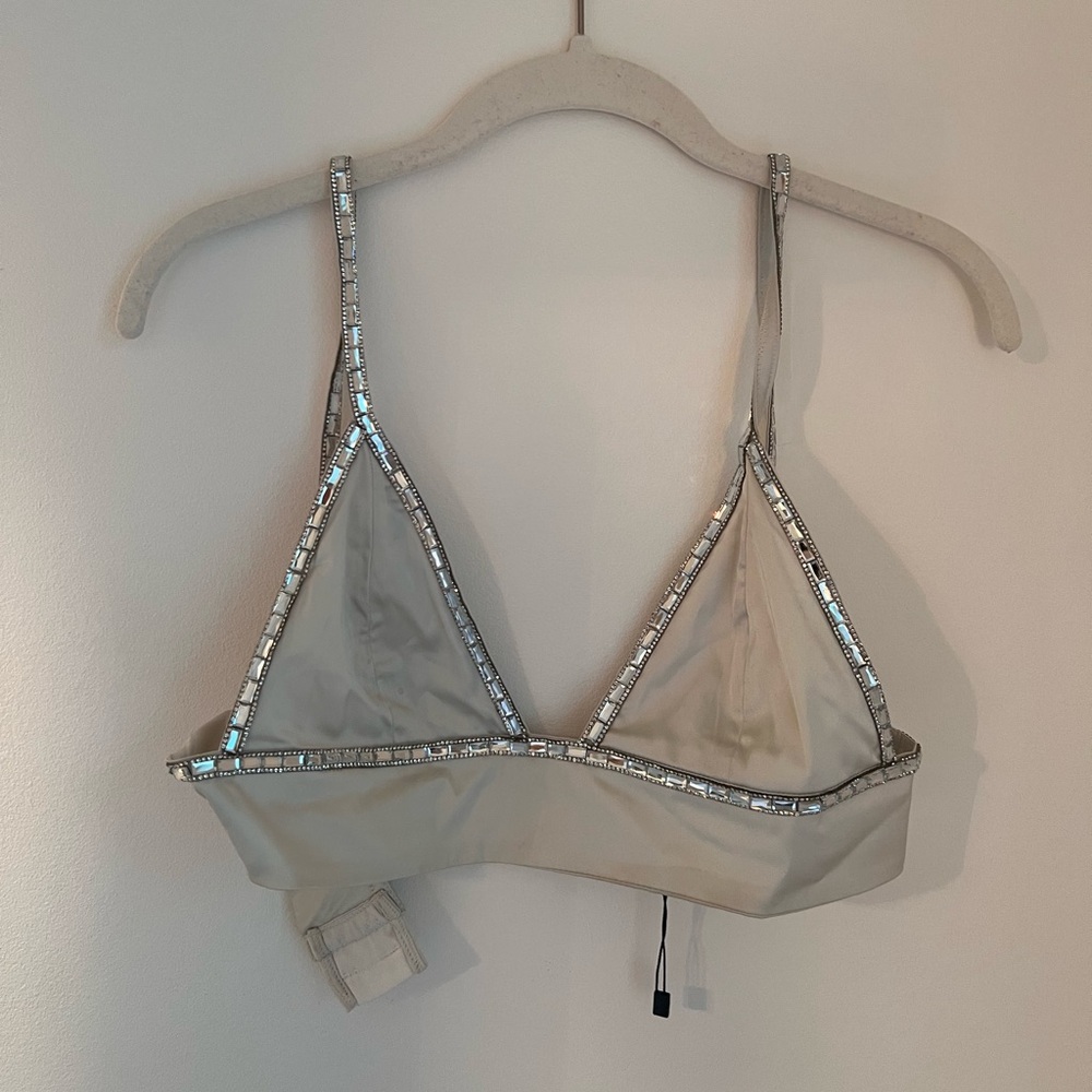 ZARA rhinestone bra